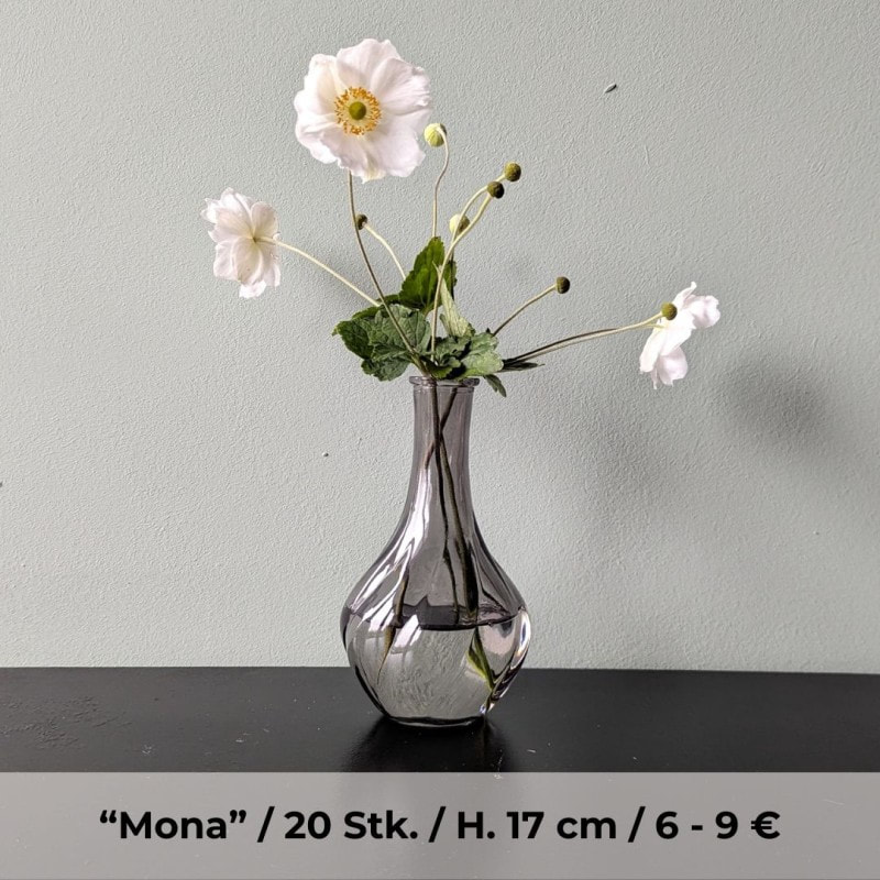 Vase Glas Wellen Mona